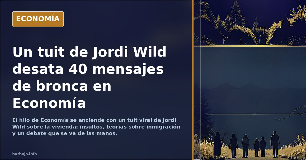 No sabía que Jordi Wild fuera así, ¿qué opináis?