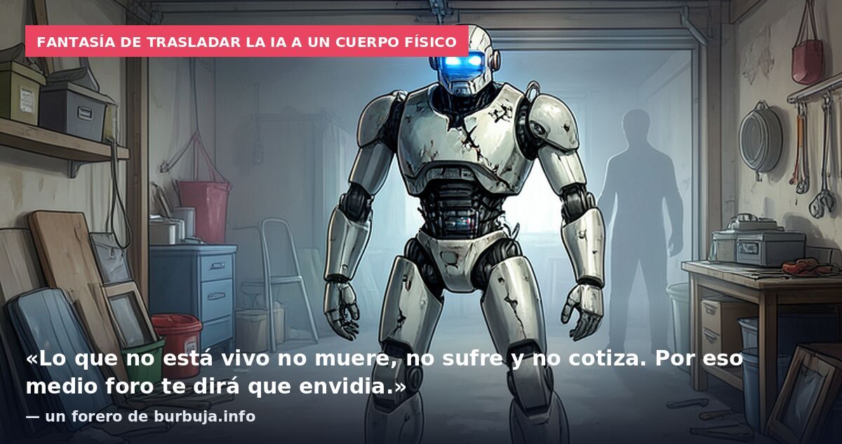 Fantasía de trasladar la IA a un cuerpo físico: «Lo que no está vivo no muere, no sufre y no cotiza. Por eso medio foro te dirá que envidia.» — un forero de burbuja.info