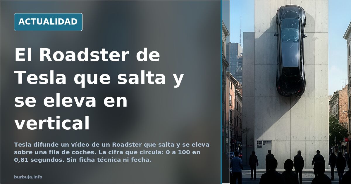 Tesla muestra un Roadster que se pega a paredes y salta coches