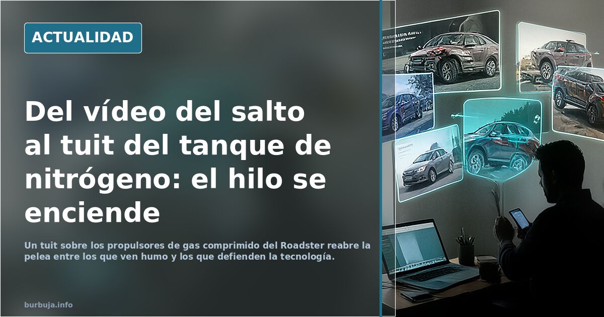 Del vídeo del salto al tuit del tanque de nitrógeno: el hilo se enciende