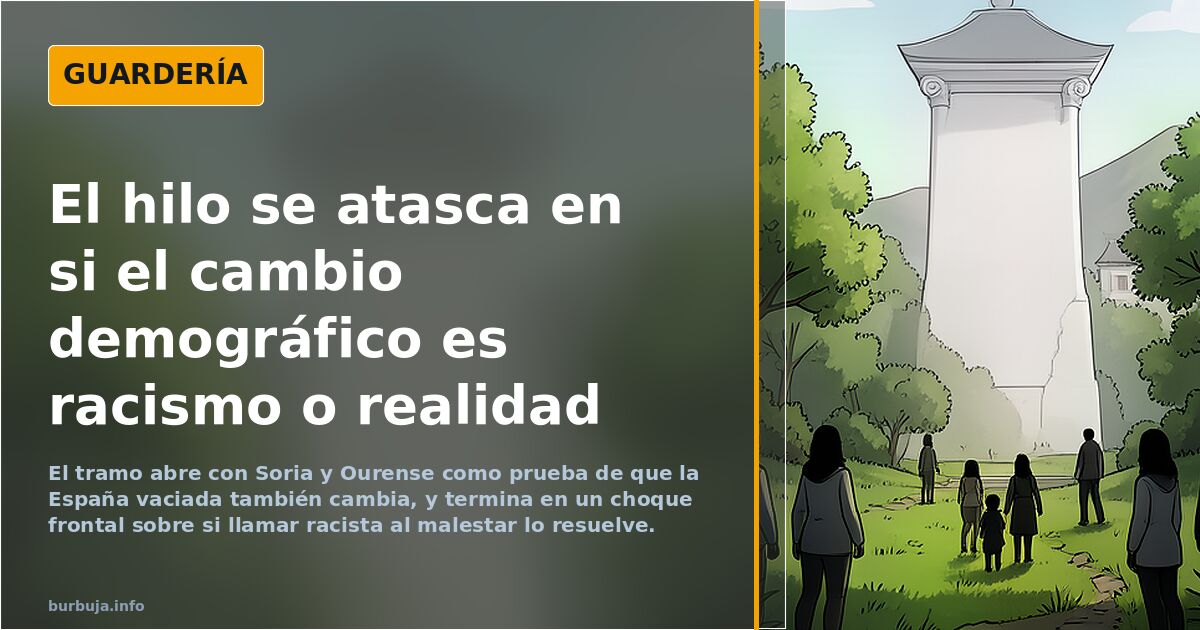 El hilo se atasca en si el cambio demográfico es racismo o realidad