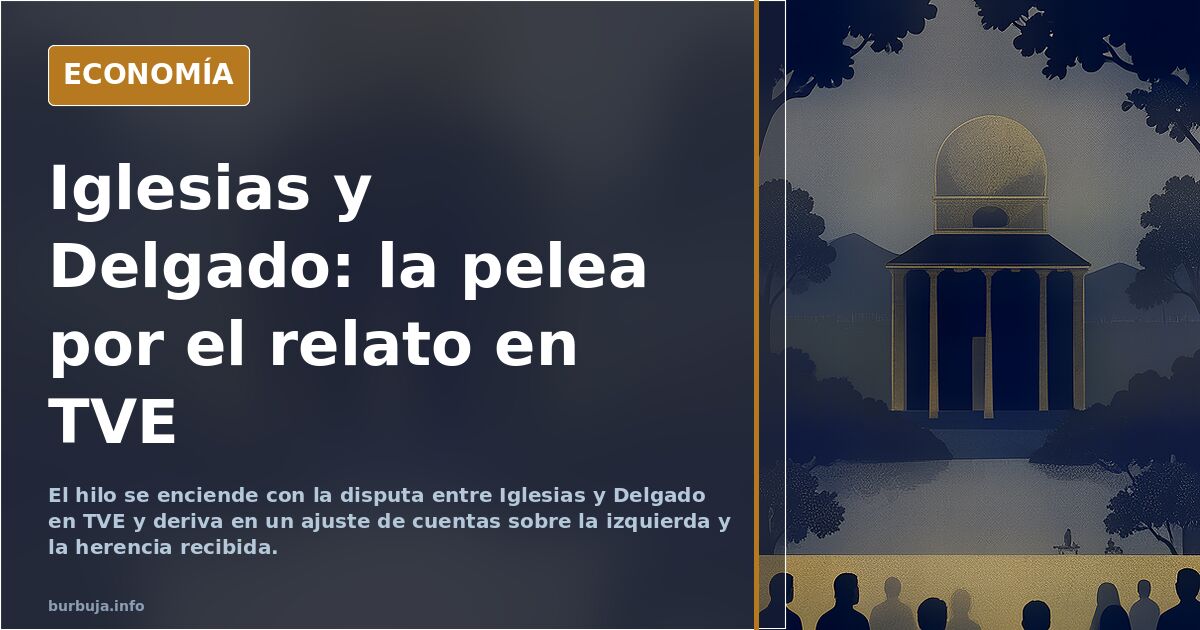 Pelea de mancos en TVE: Pablo Iglesias vs Emilio Delgado. No hay sitio en los botes salvavidas para todos.