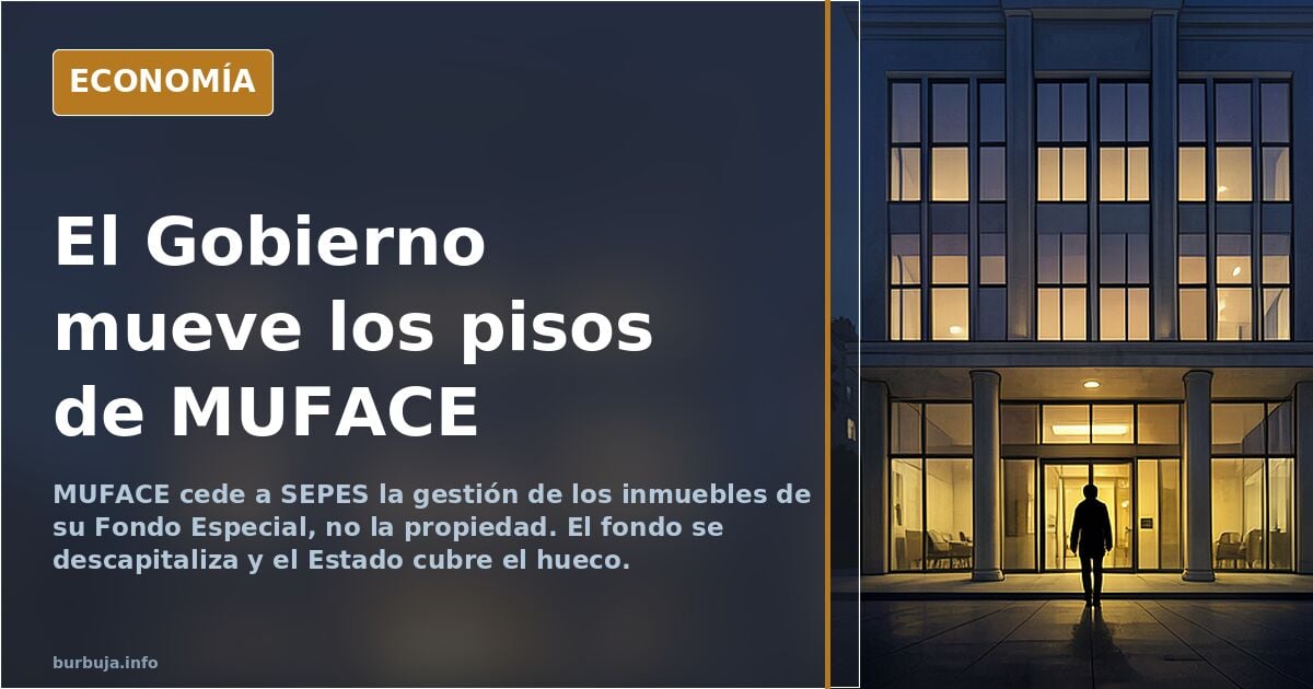 MUFACE cede a SEPES la gestión de sus inmuebles del Fondo Especial