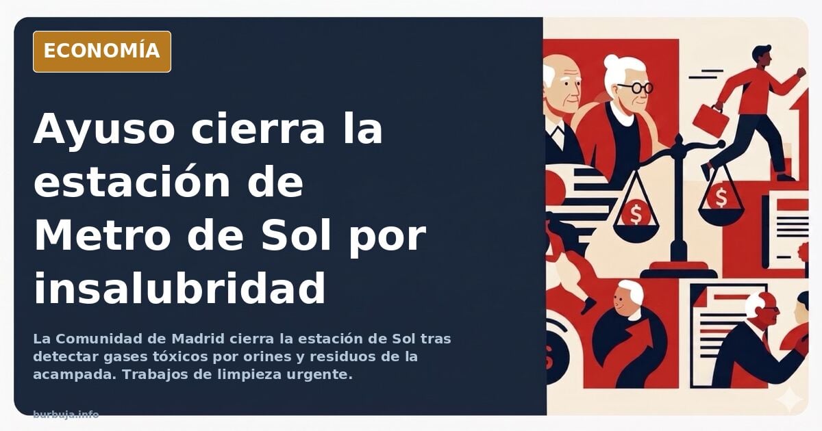 Ayuso cierra la estación de Sol por insalubridad en la acampada