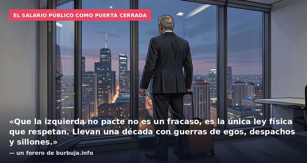 Rufián está alicaído, quiere dejar la política, pero la calle no le deja,  ha fracasado, entra y consuela a Rufián.