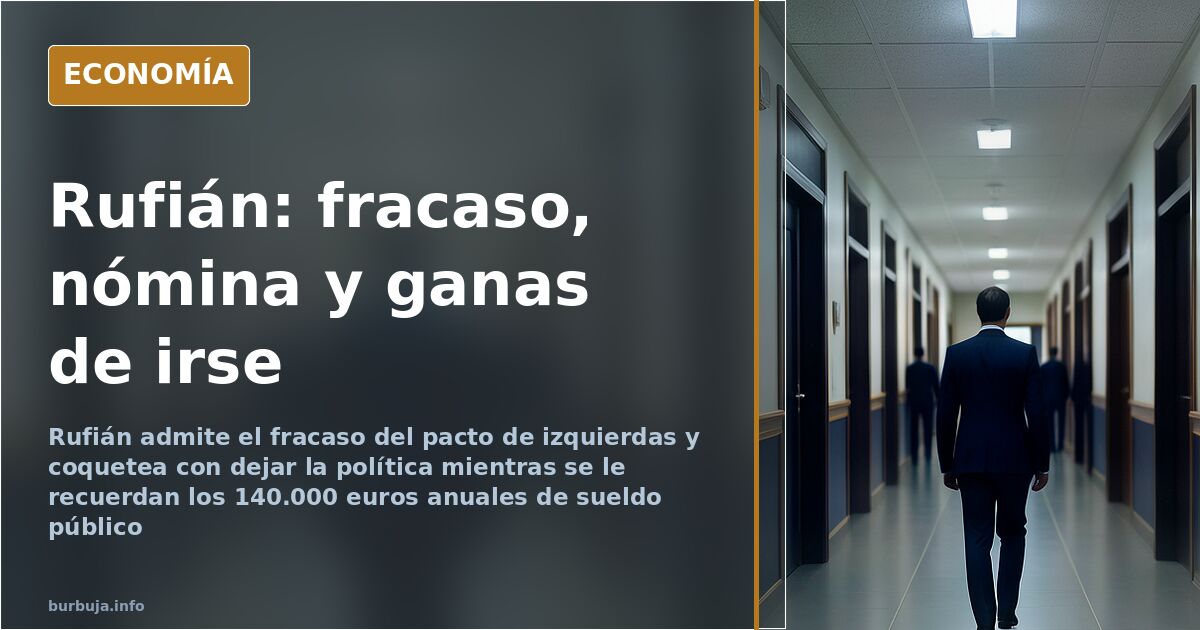Rufián admite el fracaso del pacto de izquierdas