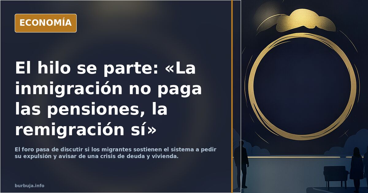 Ya lo reconocen. La inmi gración no ha resuelto las pensiones. NADIE SABE QUÉ HACER!!!  Os digo qué va a pasar…