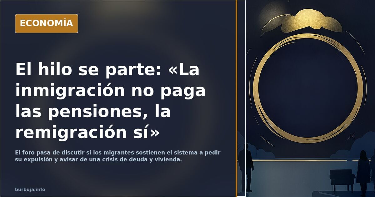 Ya lo reconocen. La inmi gración no ha resuelto las pensiones. NADIE SABE QUÉ HACER!!! Os digo qué va a pasar…