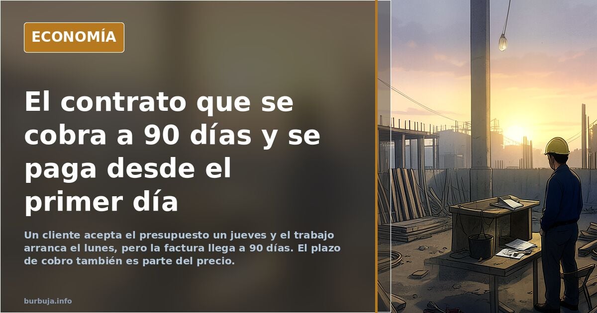 Los 90 días de pago que nadie metió en el precio