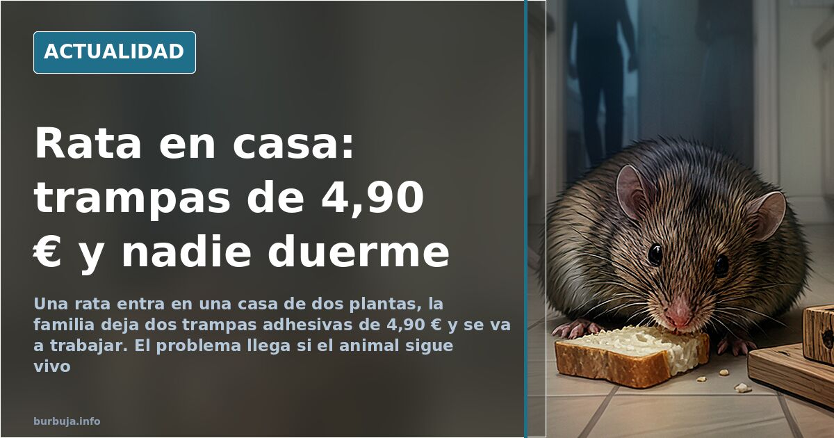 Una rata en la cocina: 4,90 € de trampa y la casa patas arriba