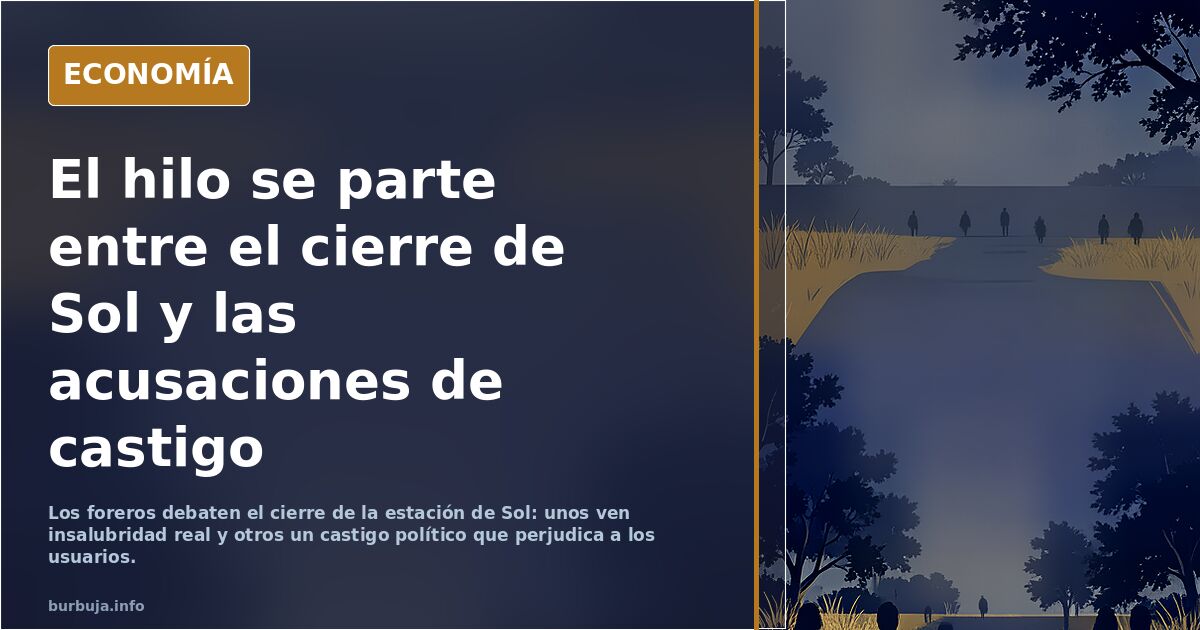 Ayuso anuncia el cierre de la estación de metro de Sol por “condiciones de insalubridad”