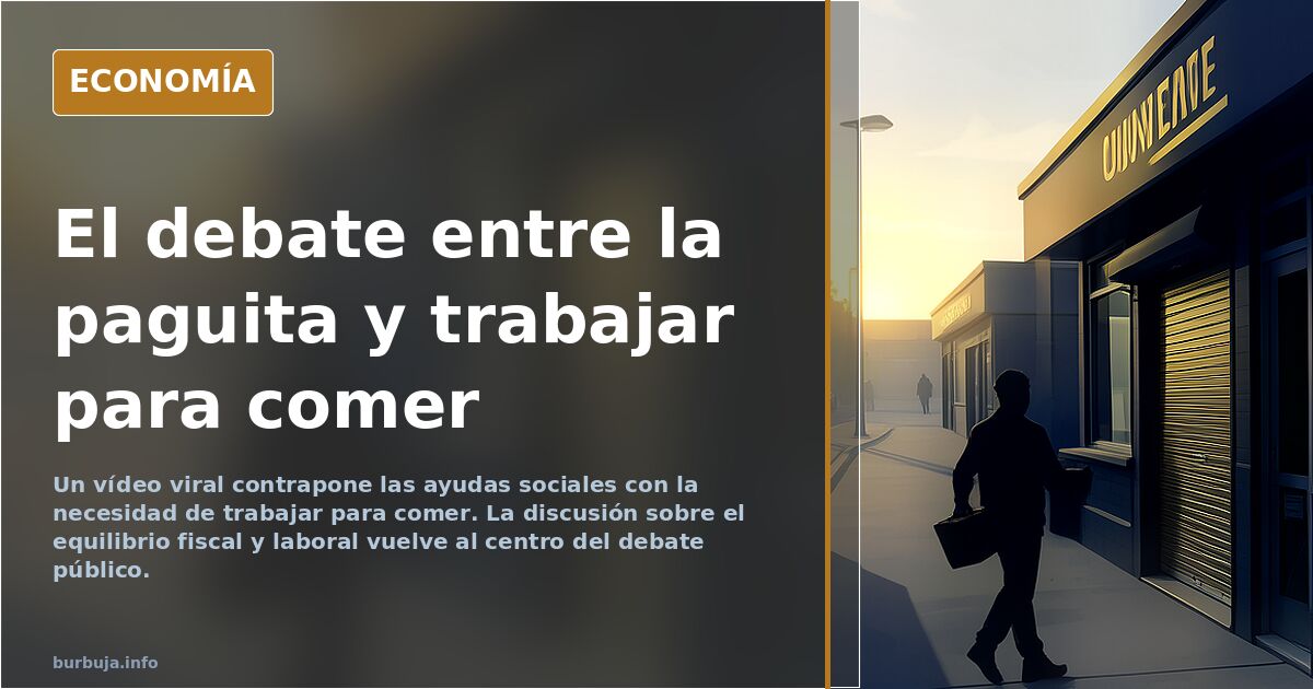 ¿Que preferís trabajar para conseguir comida y casa, o paguitas para subsistir como sea?
