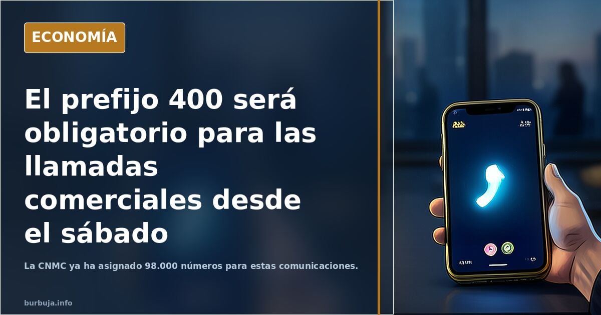 Prefijo 400 para todas las llamadas comerciales