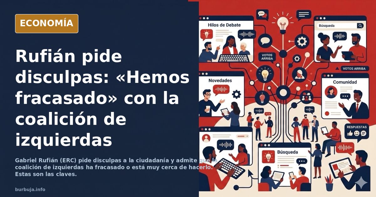Gabriel Rufián: Estamos dando un espectáculo dantesco. Hemos fracasado. Quiero pedir disculpas.