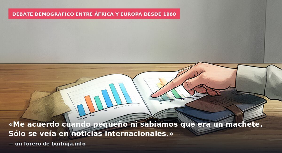 Debate demográfico entre África y Europa desde 1960: «Me acuerdo cuando pequeño ni sabíamos que era un machete. Sólo se veía en noticias internacionales.» — un forero de burbuja.info