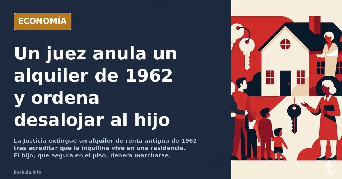 Renta Antigua. Cincuenta euros de renta, sesenta años en el mismo piso y una sentencia que acaba con el alquiler de toda una vida.