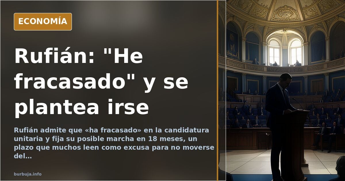 Rufián admits he has failed and flirts with leaving politics