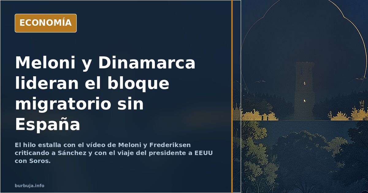 Meloni y Dinamarca lideran el bloque migratorio sin España