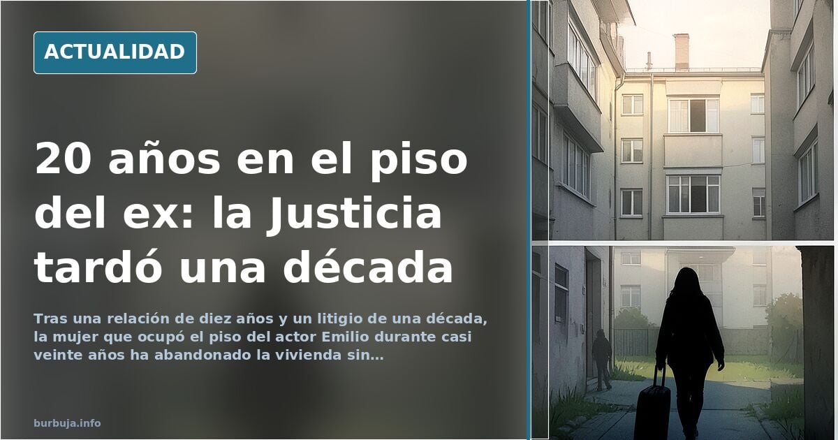 Veinte años de ocupación y una salida sin acuerdo: el caso del piso del actor
