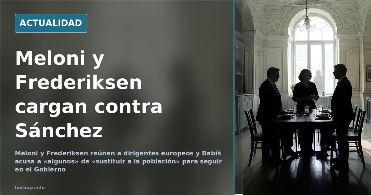 Dos primeras ministras europeas conversan ante documentos sobre política migratoria en una sala con luz natural