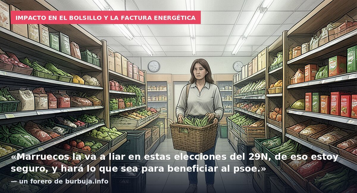 Impacto en el bolsillo y la factura energética: «Marruecos la va a liar en estas elecciones del 29N, de eso estoy seguro, y hará lo que sea para beneficiar al psoe.» — un forero de burbuja.info