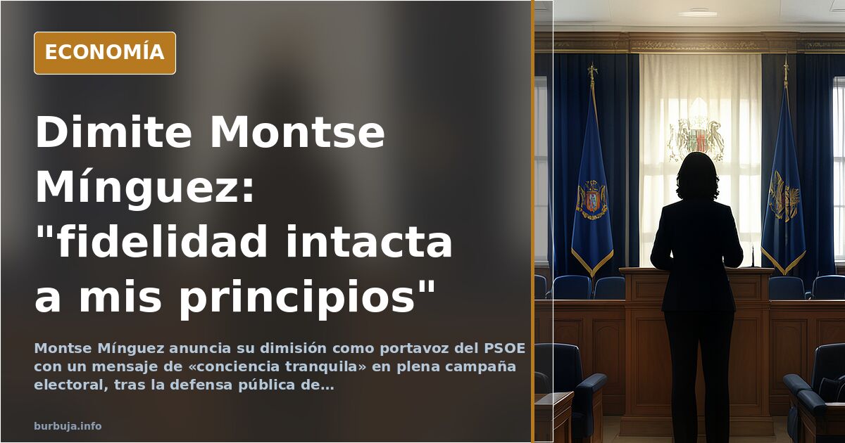 Montse Mínguez dimite y el PSOE pierde a su portavoz