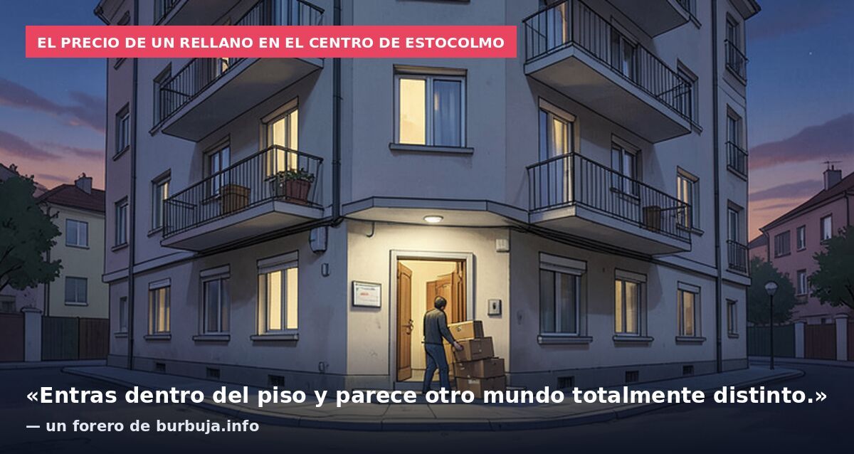 El precio de un rellano en el centro de Estocolmo: «Entras dentro del piso y parece otro mundo totalmente distinto.» — un forero de burbuja.info