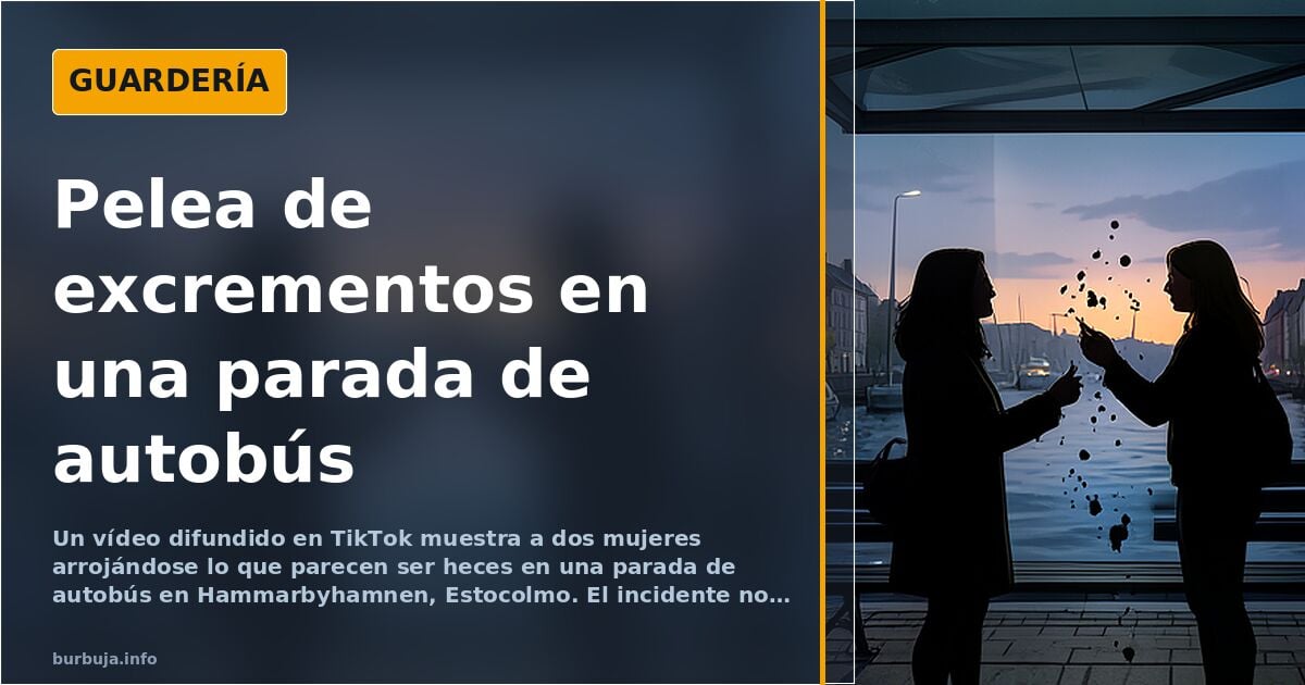Vídeo muestra a dos mujeres arrojándose heces en Estocolmo