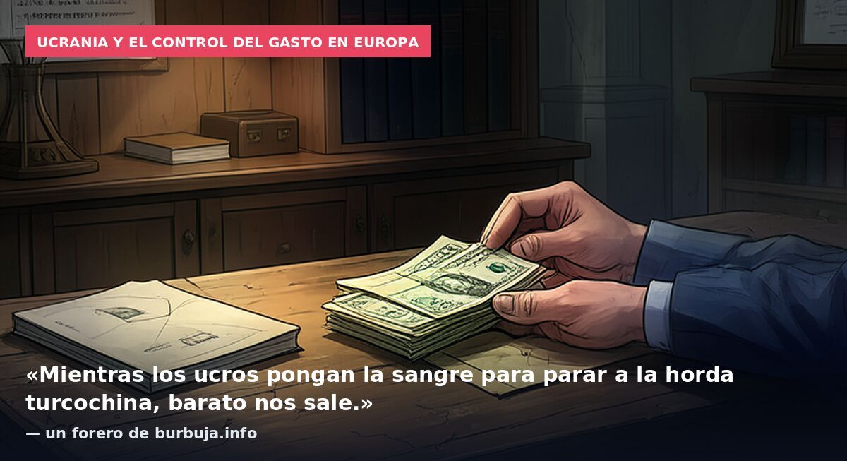 Ucrania y el control del gasto en Europa: «Mientras los ucros pongan la sangre para parar a la horda turcochina, barato nos sale.» — un forero de burbuja.info