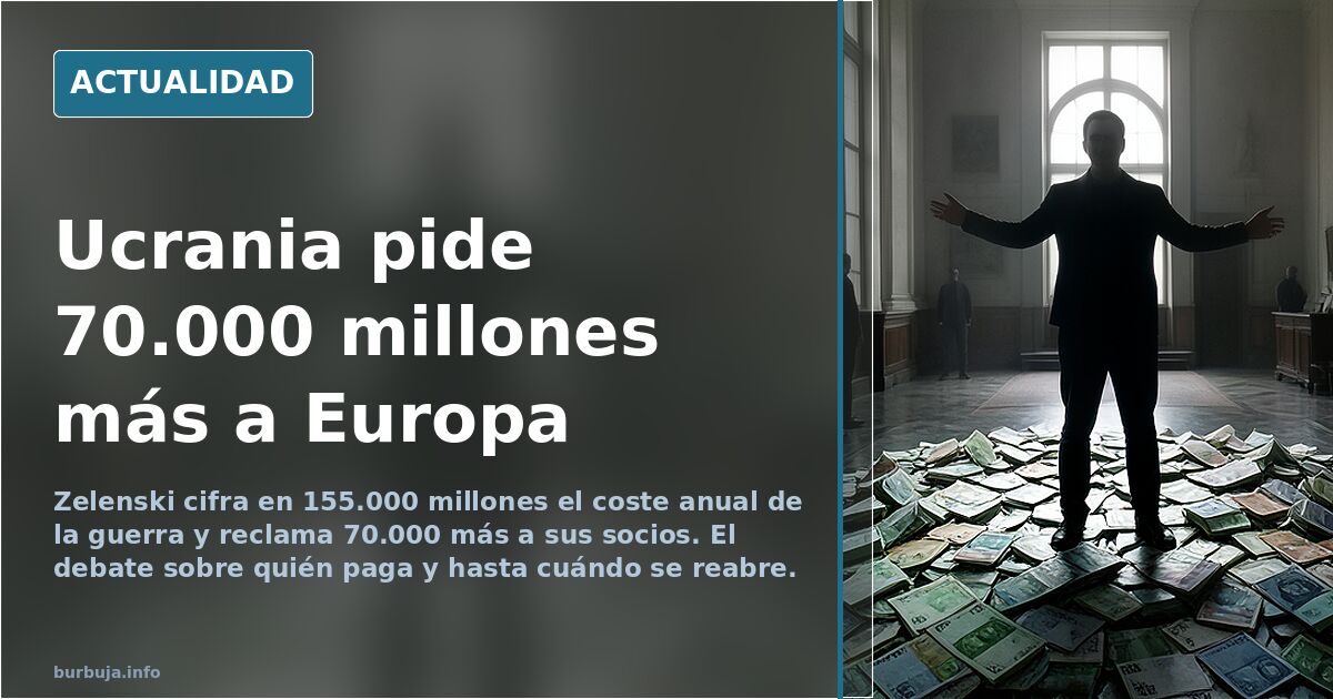 Zelenski pide 70.000 millones adicionales para Ucrania en un discurso ante socios internacionales