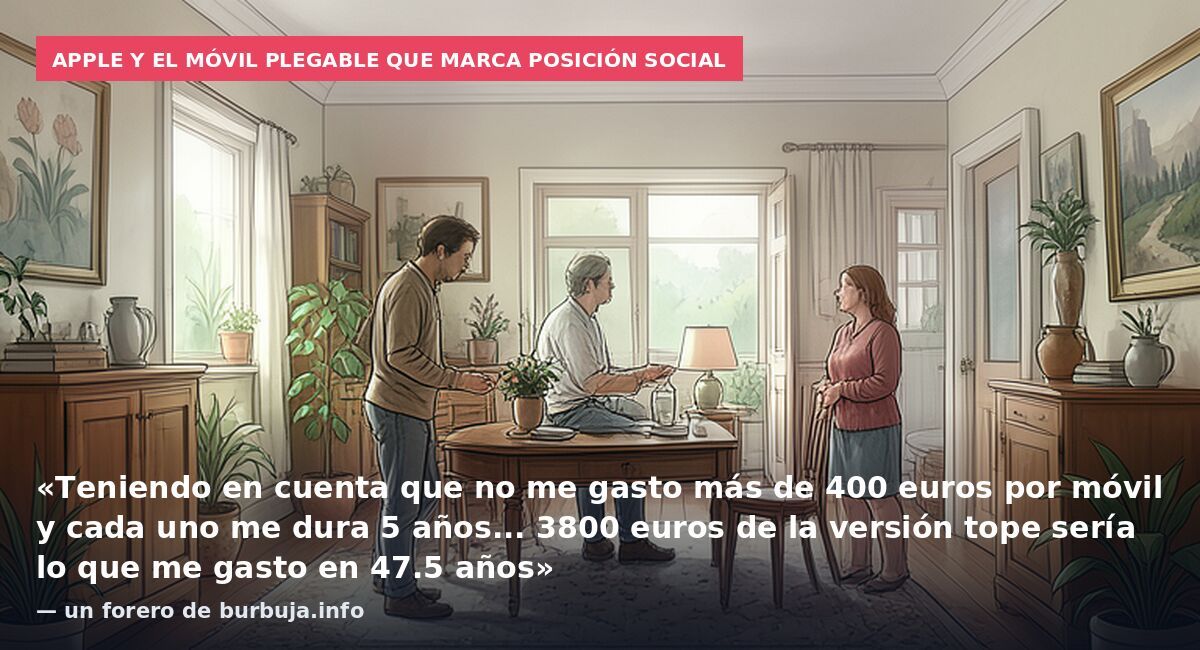 Este foro lonchafinista es UN MUNDO APARTE: las reservas del IPHONE DUO plegable (de 2300 a 3800 euros) AGOTAN LAS EXISTENCIAS. Nos reíamos de....