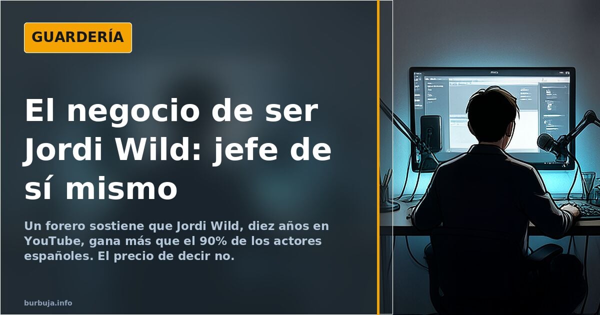 Jordi Wild: el sueño de actor y la insinuación de un productor