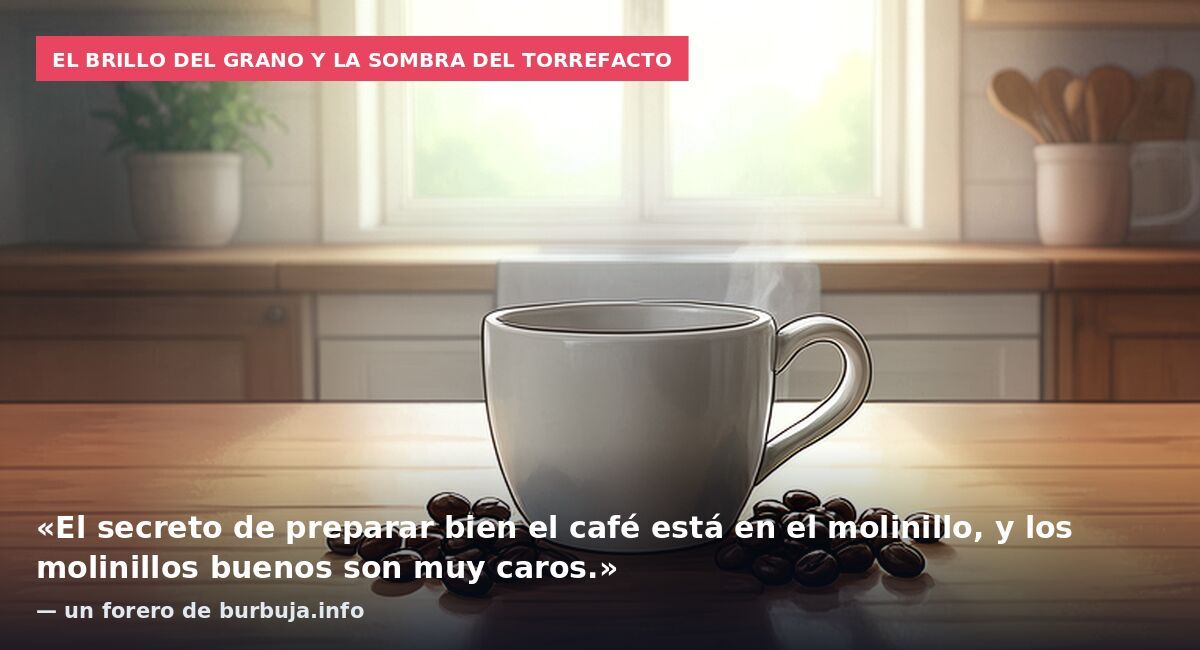 El brillo del grano y la sombra del torrefacto: «El secreto de preparar bien el café está en el molinillo, y los molinillos buenos son muy caros.» — un forero de burbuja.info