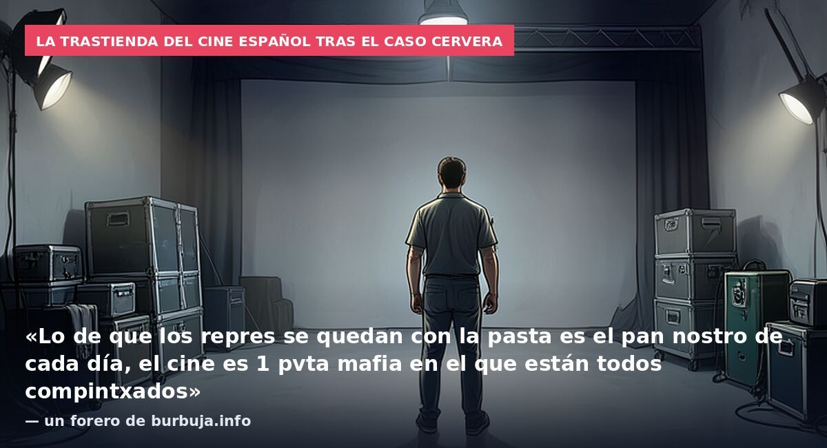 La trastienda del cine español tras el caso Cervera: «Lo de que los repres se quedan con la pasta es el pan nostro de cada día, el cine es 1 pvta mafia en el que están todos compintxados» — un forero de burbuja.info