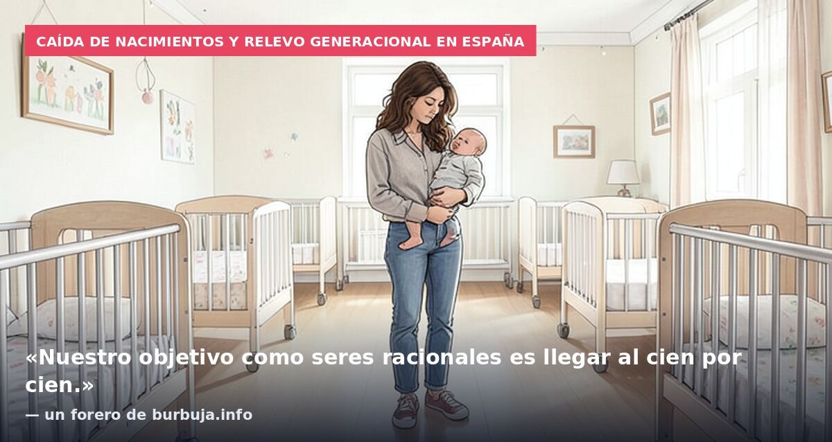 Un sesenta por ciento menos de nacimientos españoles autóctonos con respecto a los años noventa.