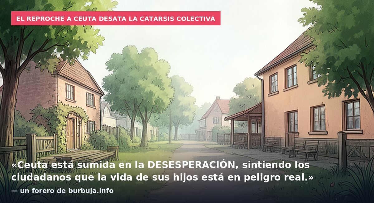 El reproche a Ceuta desata la catarsis colectiva: «Ceuta está sumida en la DESESPERACIÓN, sintiendo los ciudadanos que la vida de sus hijos está en peligro real.» — un forero de burbuja.info