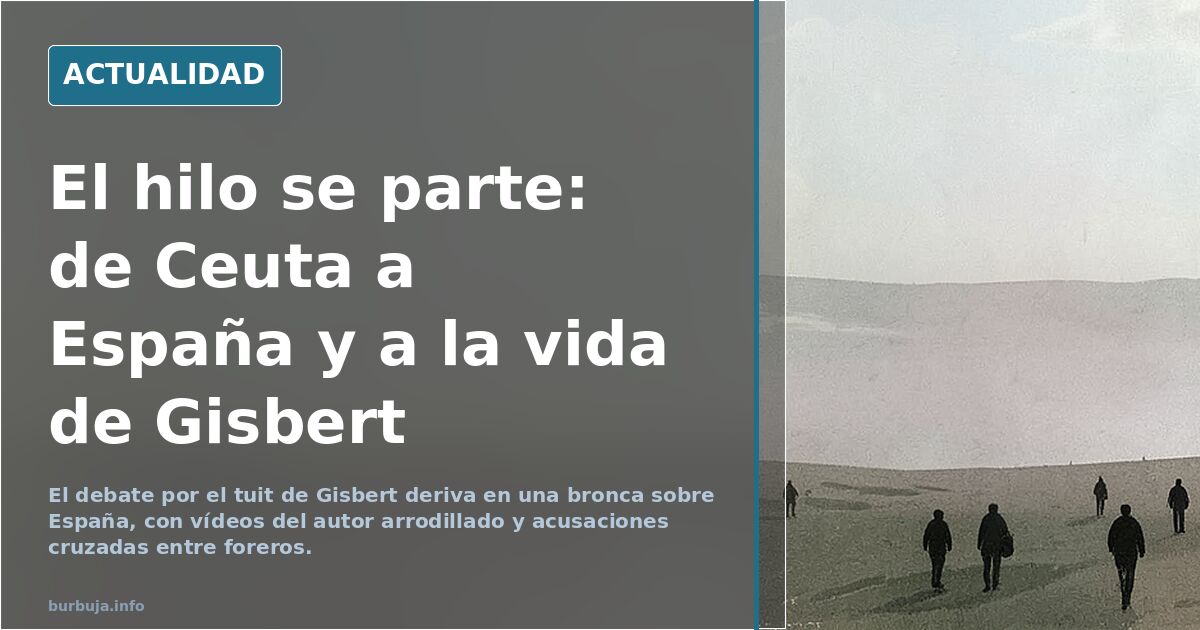 Gisbert: "Me avergüenzo del pueblo de Ceuta, no puedo decir otra cosa y lo digo con harto dolor."