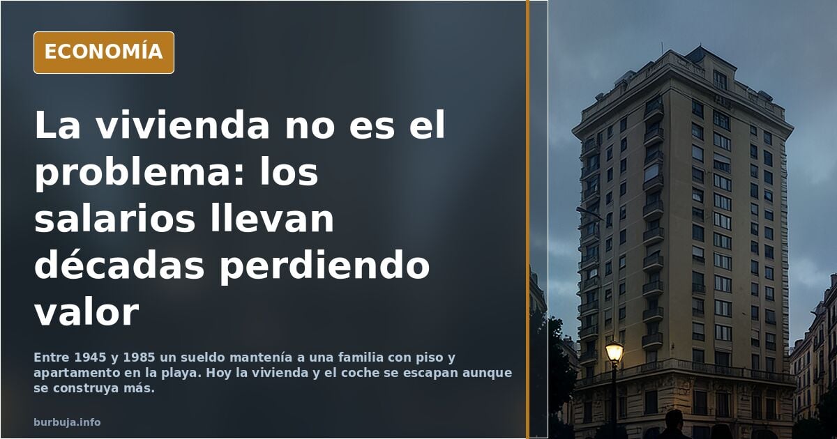 No hay problema de vivienda, es el poder adquisitivo