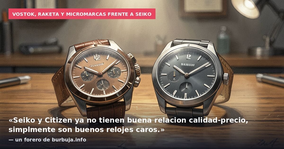 Marcas de relojes de buena calidad y precio contenido
