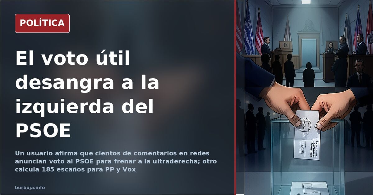 «Cientos» de votantes de izquierda anuncian voto útil al PSOE