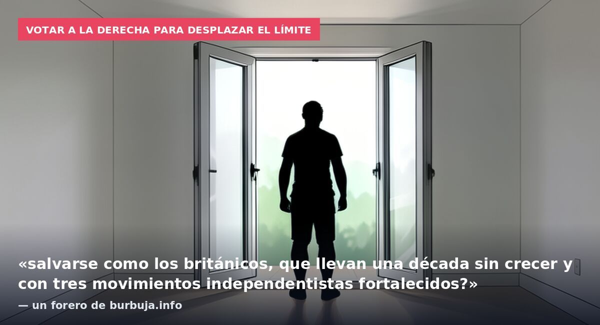 Votar a la derecha para desplazar el límite: «salvarse como los británicos, que llevan una década sin crecer y con tres movimientos independentistas fortalecidos?» — un forero de burbuja.info