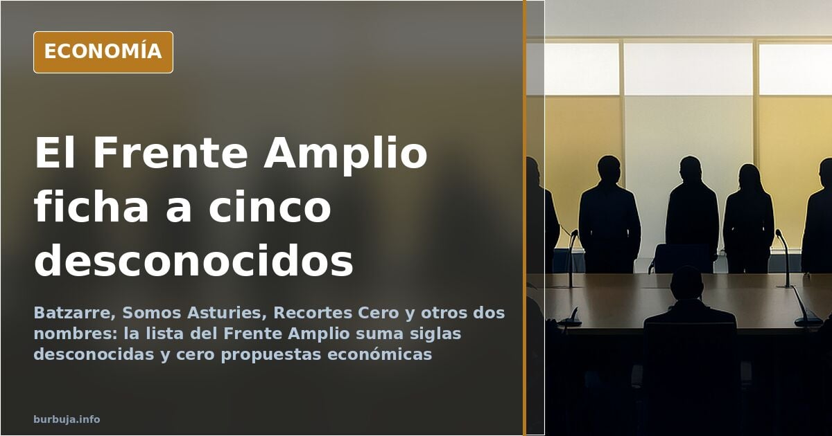 Frente Amplio: cinco partidos nuevos y una papeleta con mucho ruido