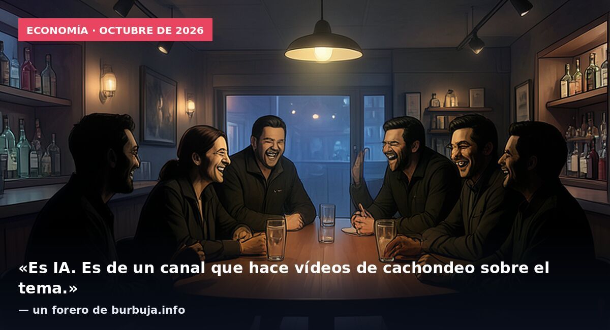 Economía · octubre de 2026: «Es IA. Es de un canal que hace vídeos de cachondeo sobre el tema.» — un forero de burbuja.info
