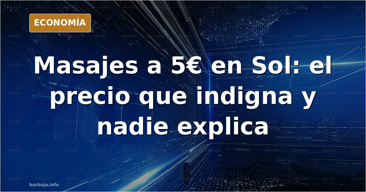 Masajes a 5€ en Sol