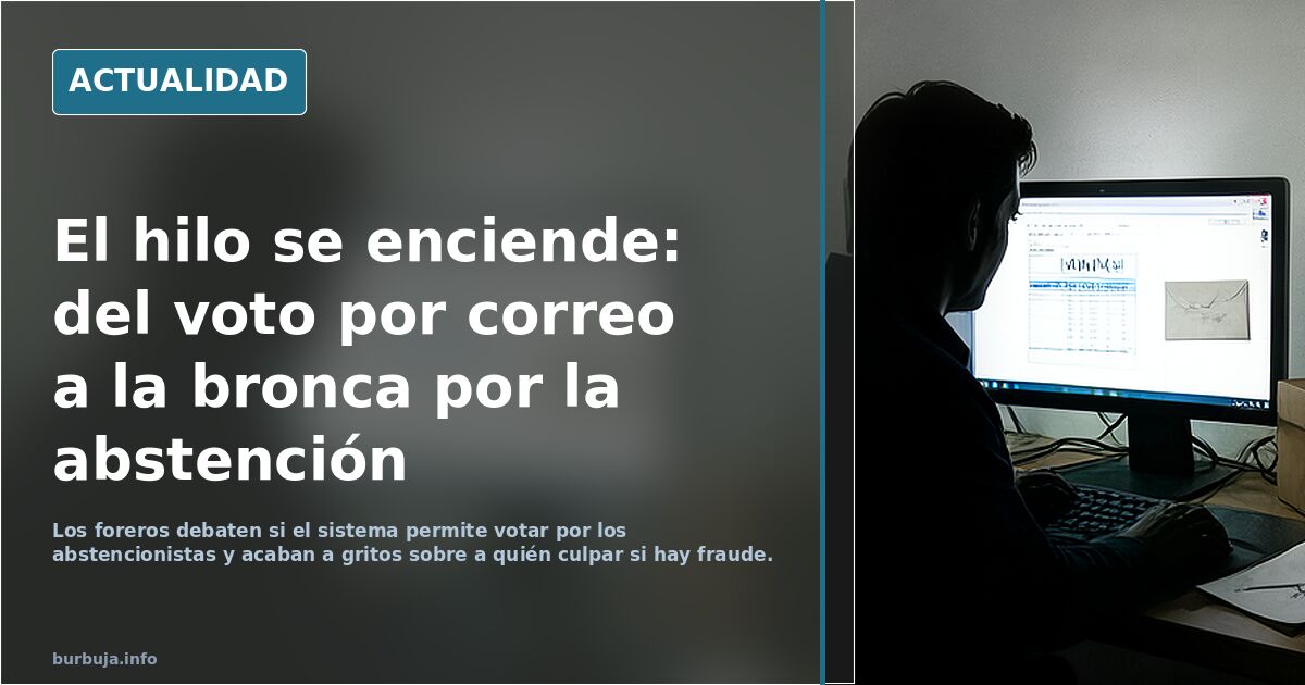 Esta señora te explica como la PSOE a través de CORREOS y las listas de los que SE ABSTIENEN te saca 400.000 votos de la nada. Sin despeinarse.