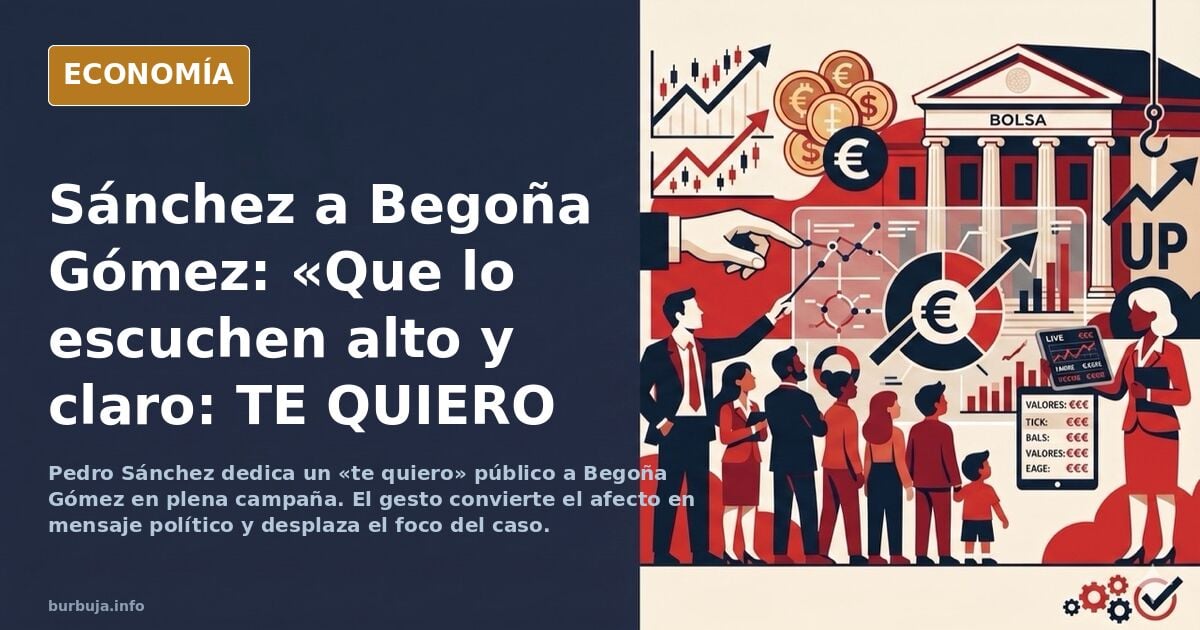 El perro es una maquina de sumar votos, Begoña Gómez: “Que lo escuchen alto y claro: TE QUIERO”