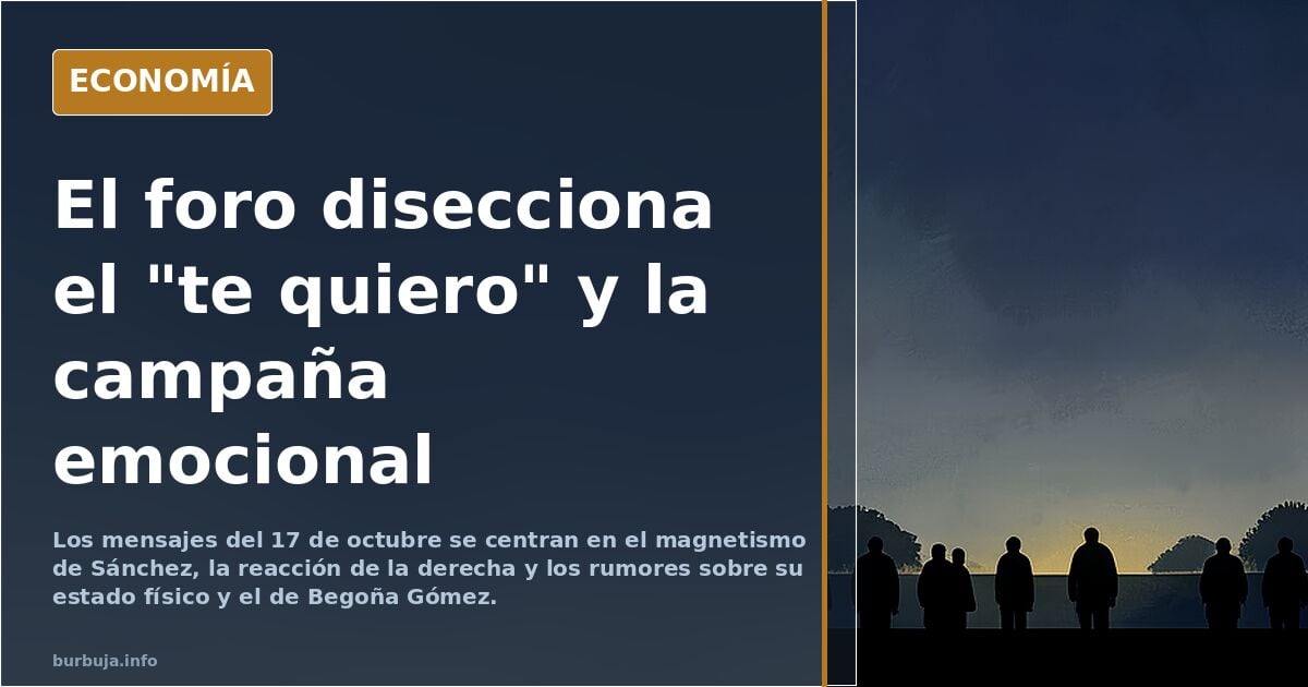 El perro es una maquina de sumar votos, Begoña Gómez: “Que lo escuchen alto y claro: TE QUIERO”