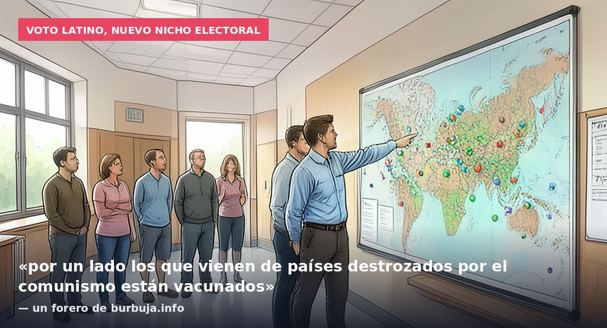 Voto latino, nuevo nicho electoral: «por un lado los que vienen de países destrozados por el comunismo están vacunados» — un forero de burbuja.info