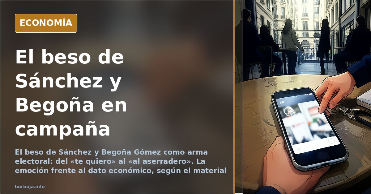 El beso de Sánchez y Begoña: emoción y «motosierra» en campaña