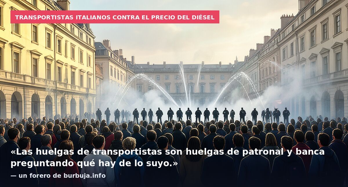 Se está liando parda en Italia - huelga de transportistas, desabastecimiento masivo y disturbios por el alto coste de la vida